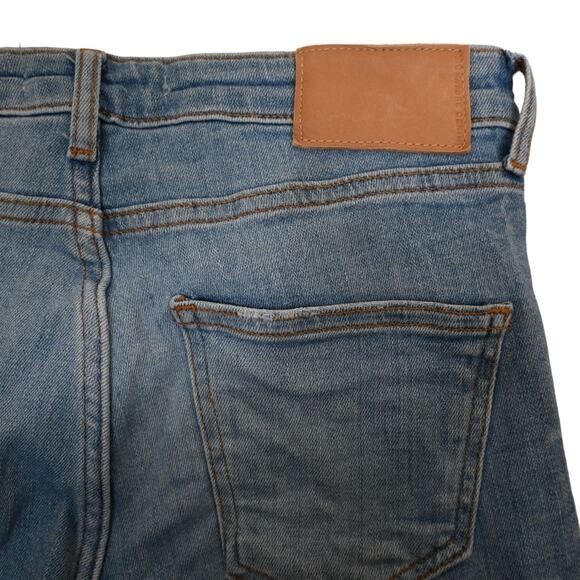 Zara Raw Hem Skinny Jeans Light Wash Womens 6 - Picture 7 of 10